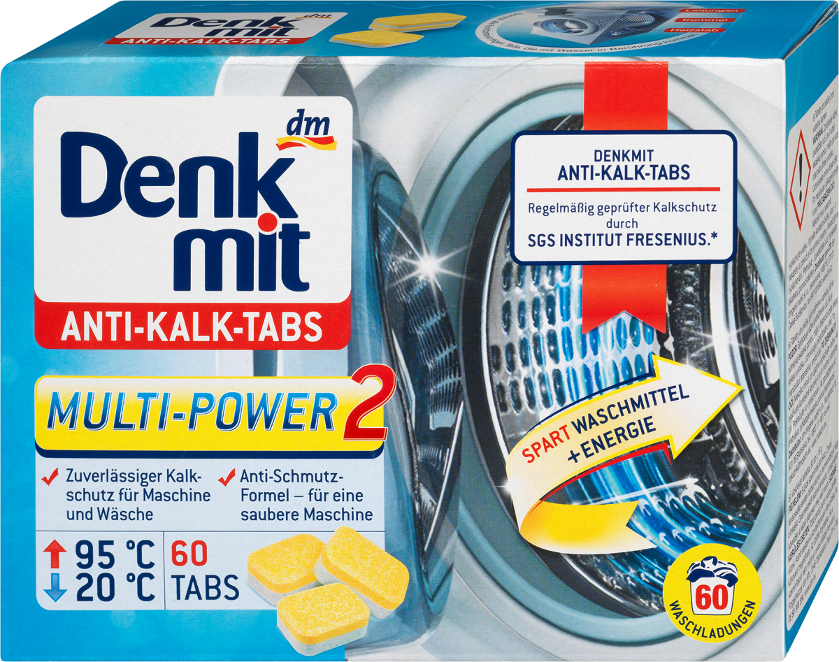 Waschmaschinenreiniger Tabs Anti-Kalk, 60 St