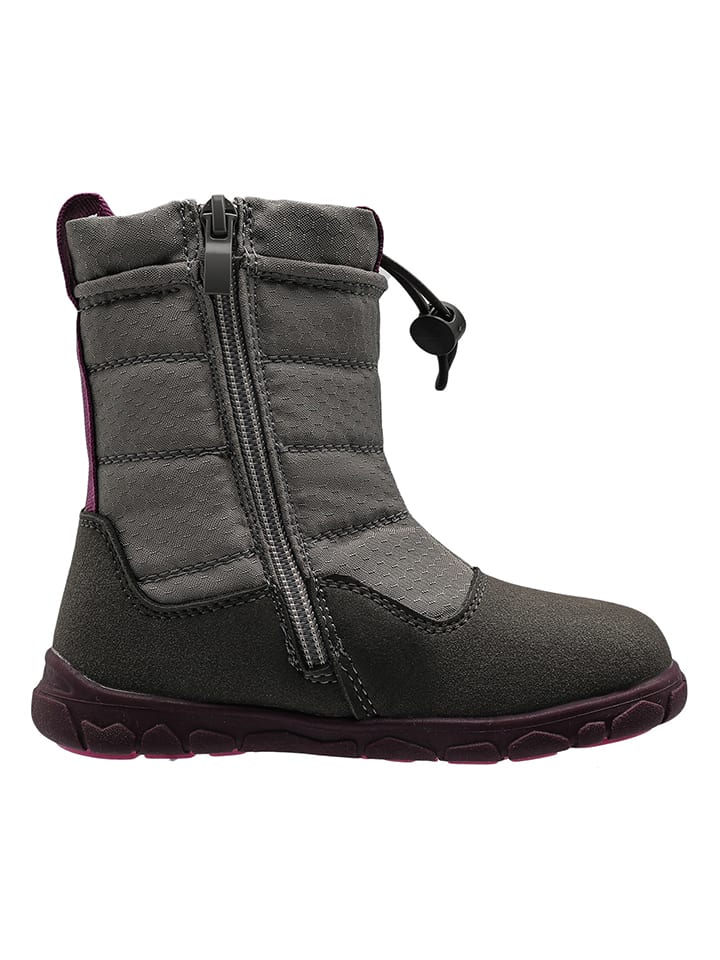 lamino Barfuß-Winterboots in Hellgrau/ Lila günstig kaufen