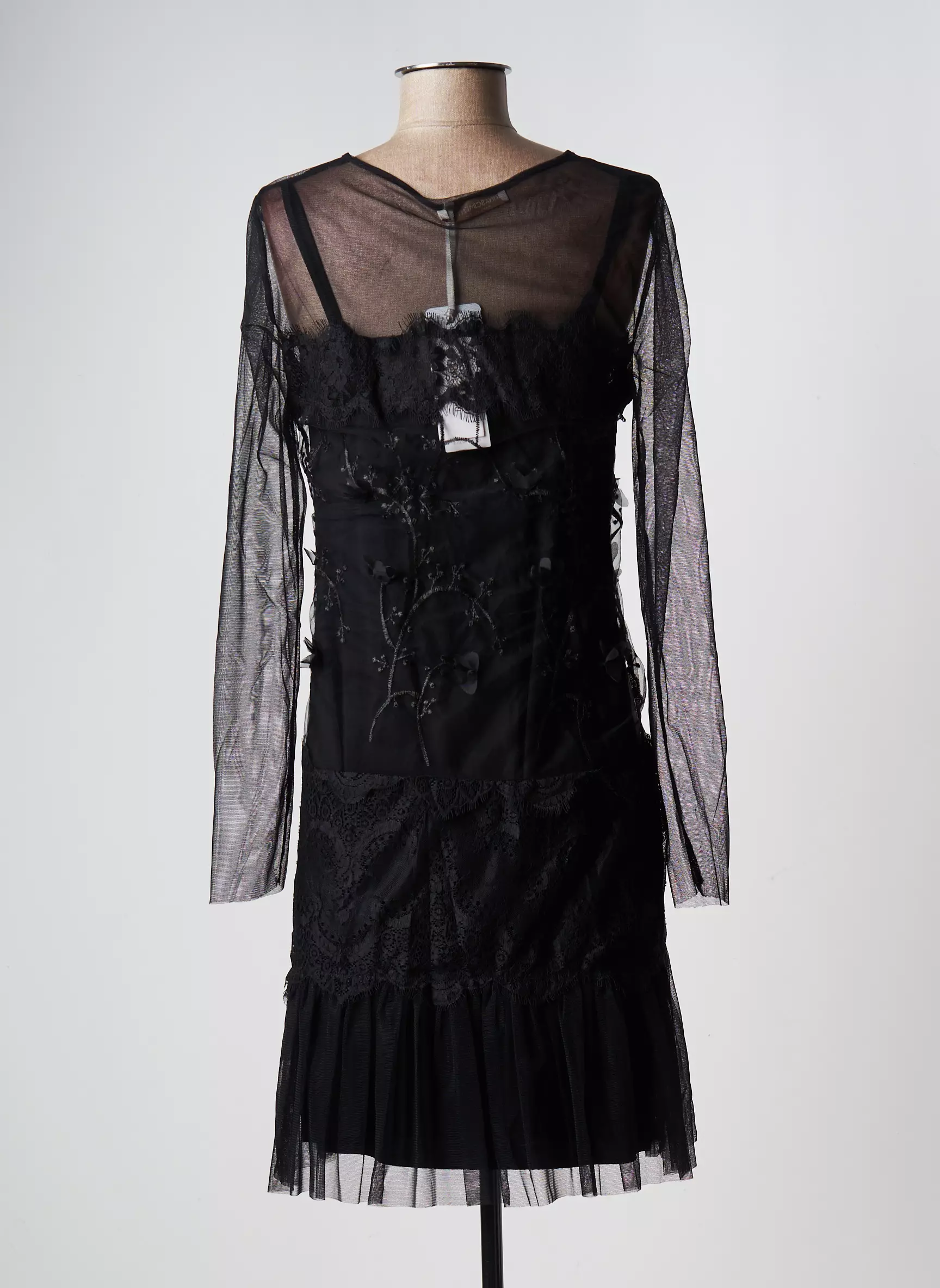 Rinascimento Robes Mi Longues Femme couleur noir