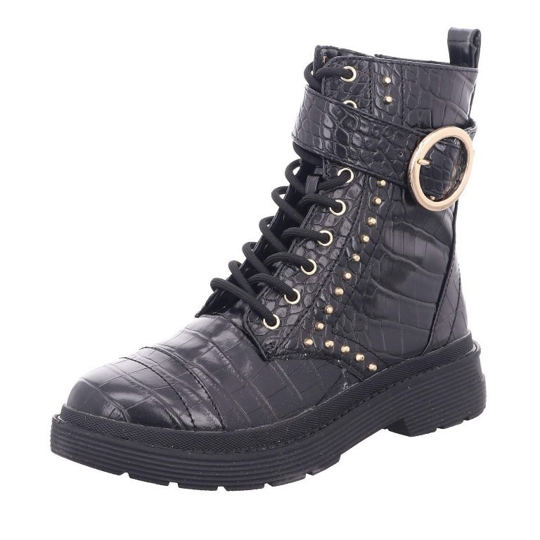 LA STRADA Schnür-Stiefeletten schwarz