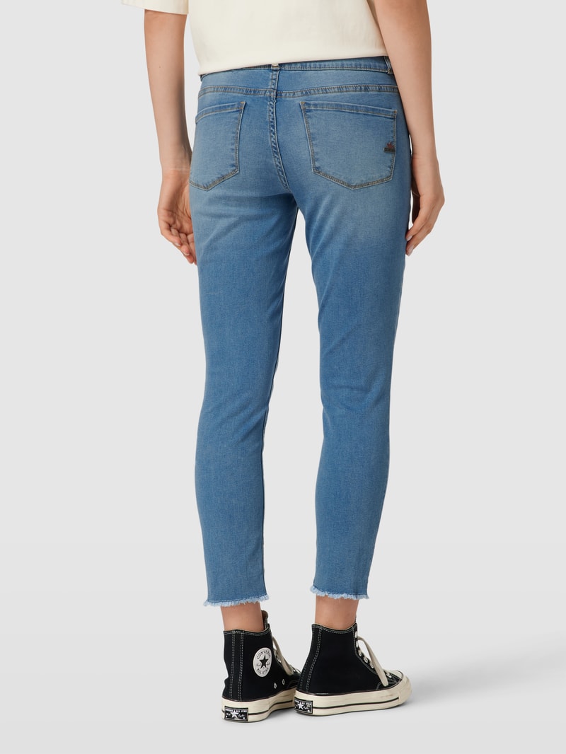 Skinny Fit Jeans im 5-Pocket-Design Modell 'Tummyless' in blau