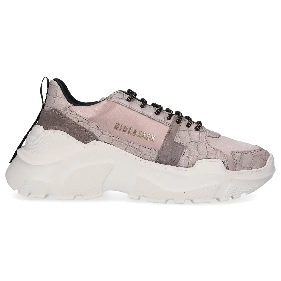 Hide & Jack - Sneaker low SPEEDBUMP Kalbsleder Logo beige - beige
