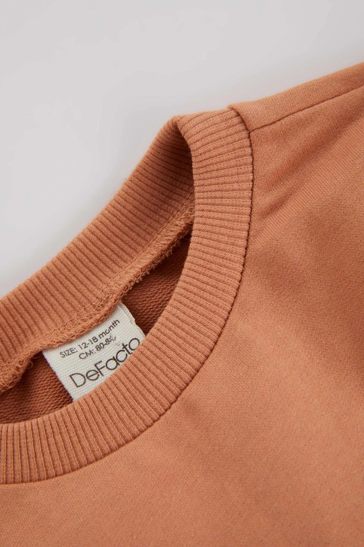 DeFacto  Baby-Mädchen-Sweatshirt mit Rundhalsausschnitt