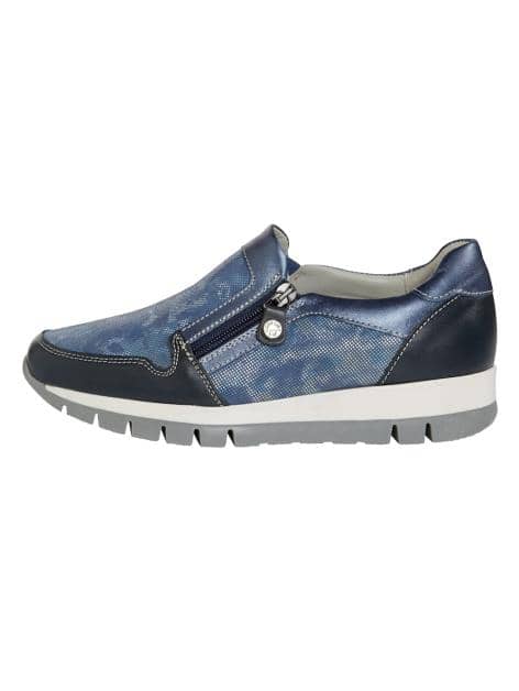Slipper mit seitlichem Reißverschluss