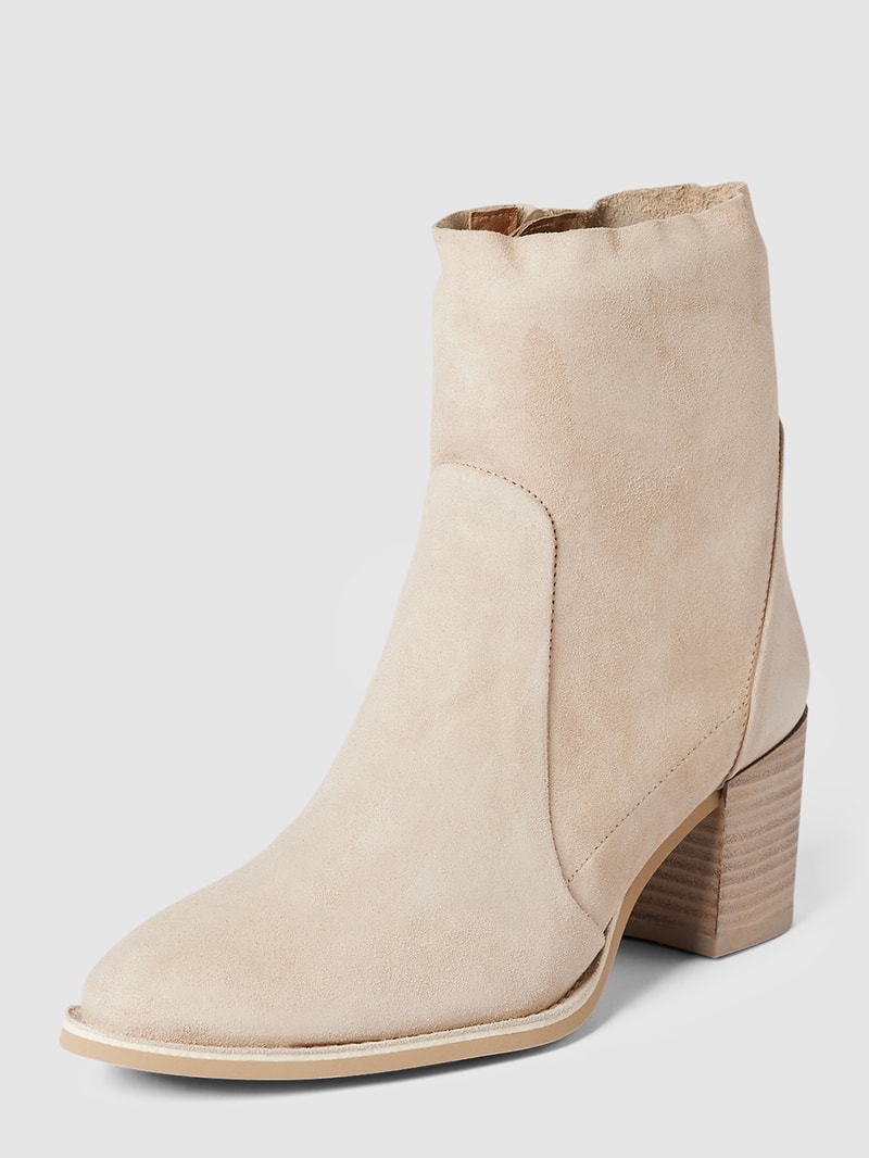 Stiefeletten mit Reißverschluss in taupe