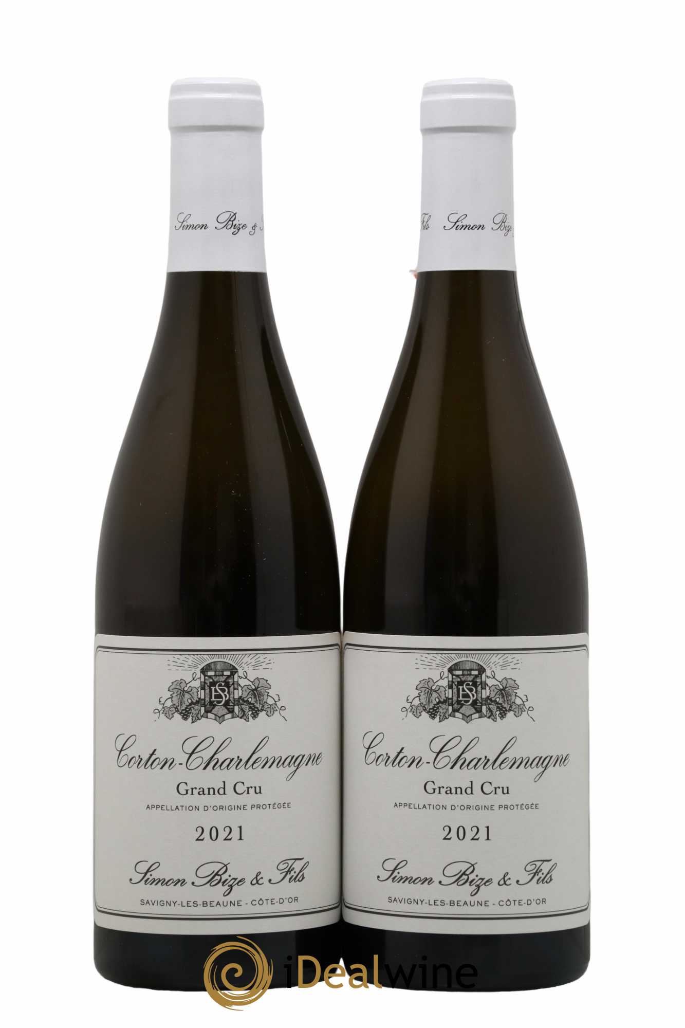 Corton-Charlemagne Grand Cru Simon Bize & Fils  2021 - Lot de 2 Bouteilles