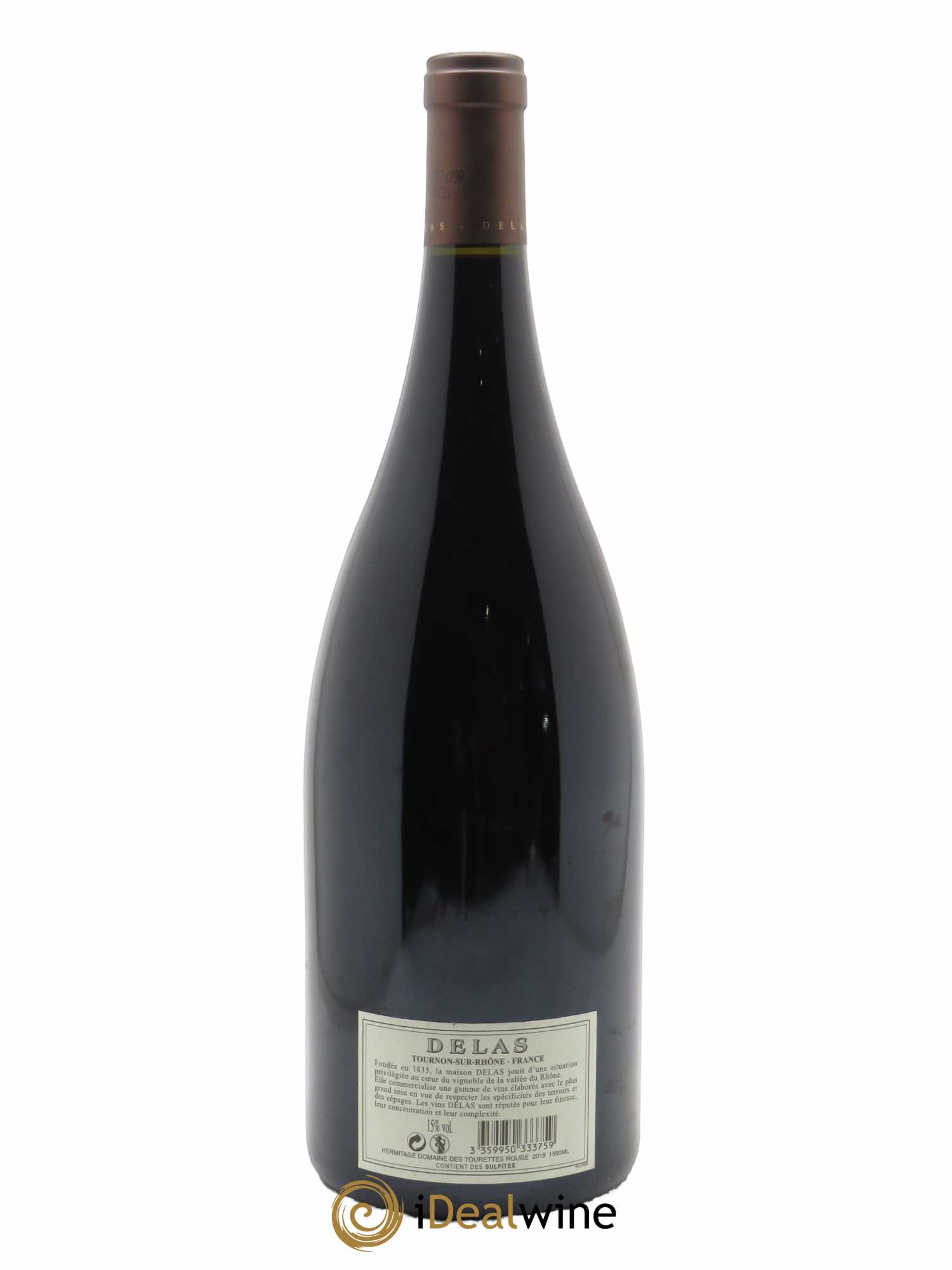 Hermitage Domaine des Tourettes Delas Frères  2018 - Lot de 1 Magnum