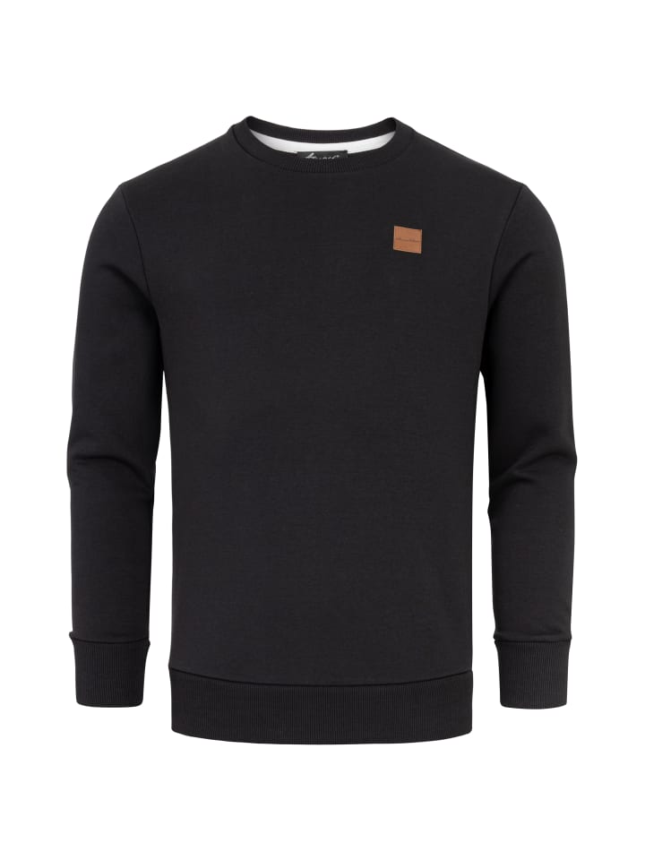Amaci&Sons Sweatshirt mit Rundhalsausschnitt JACKSONVILLE in Schwarz günstig kaufen