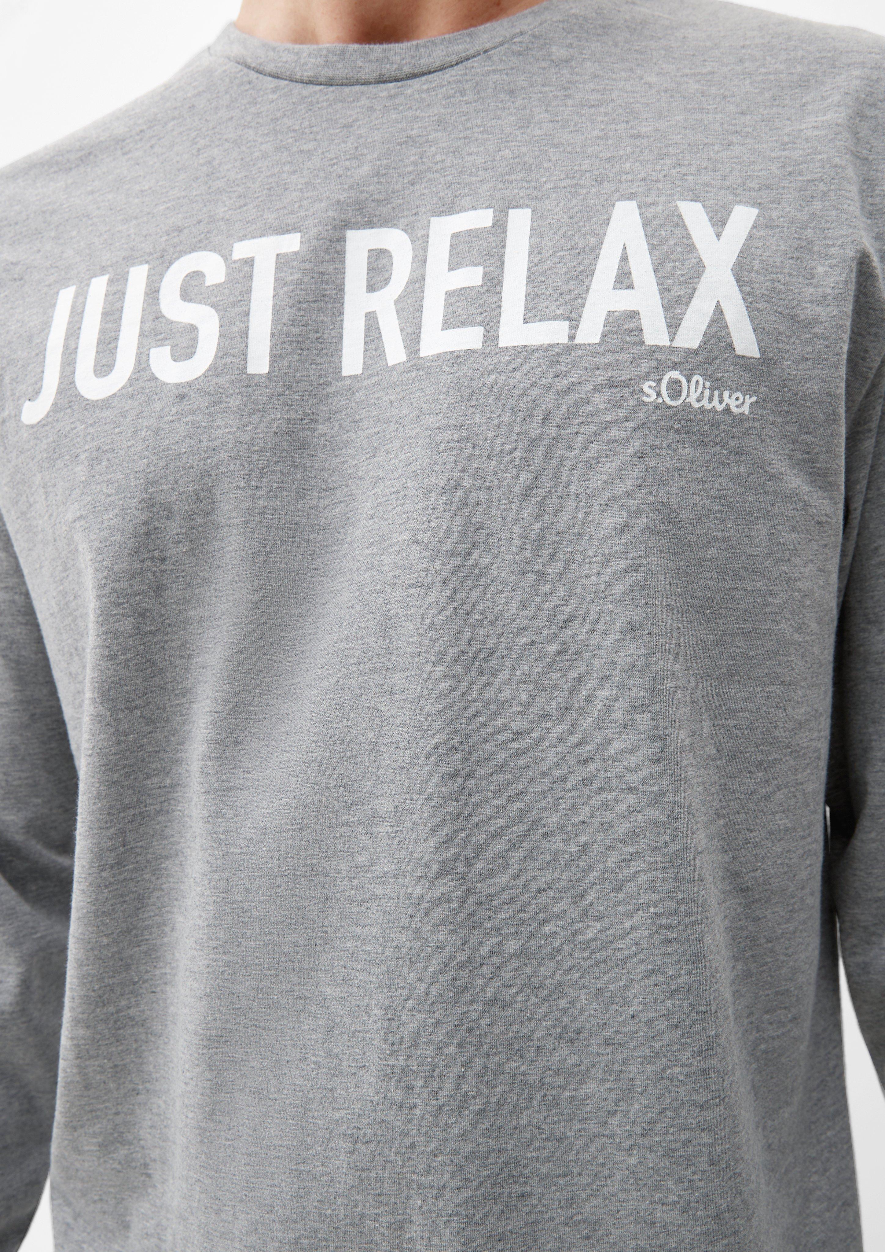Pyjama-Shirt mit Schriftprint  6008389-95W1