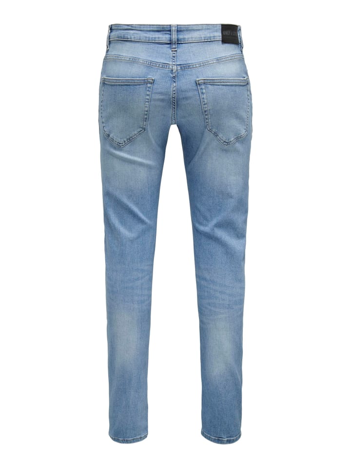 Only&Sons Slim Fit Jeans Hose Stretch Denim Pants ONSLOOM in Hellblau günstig kaufen