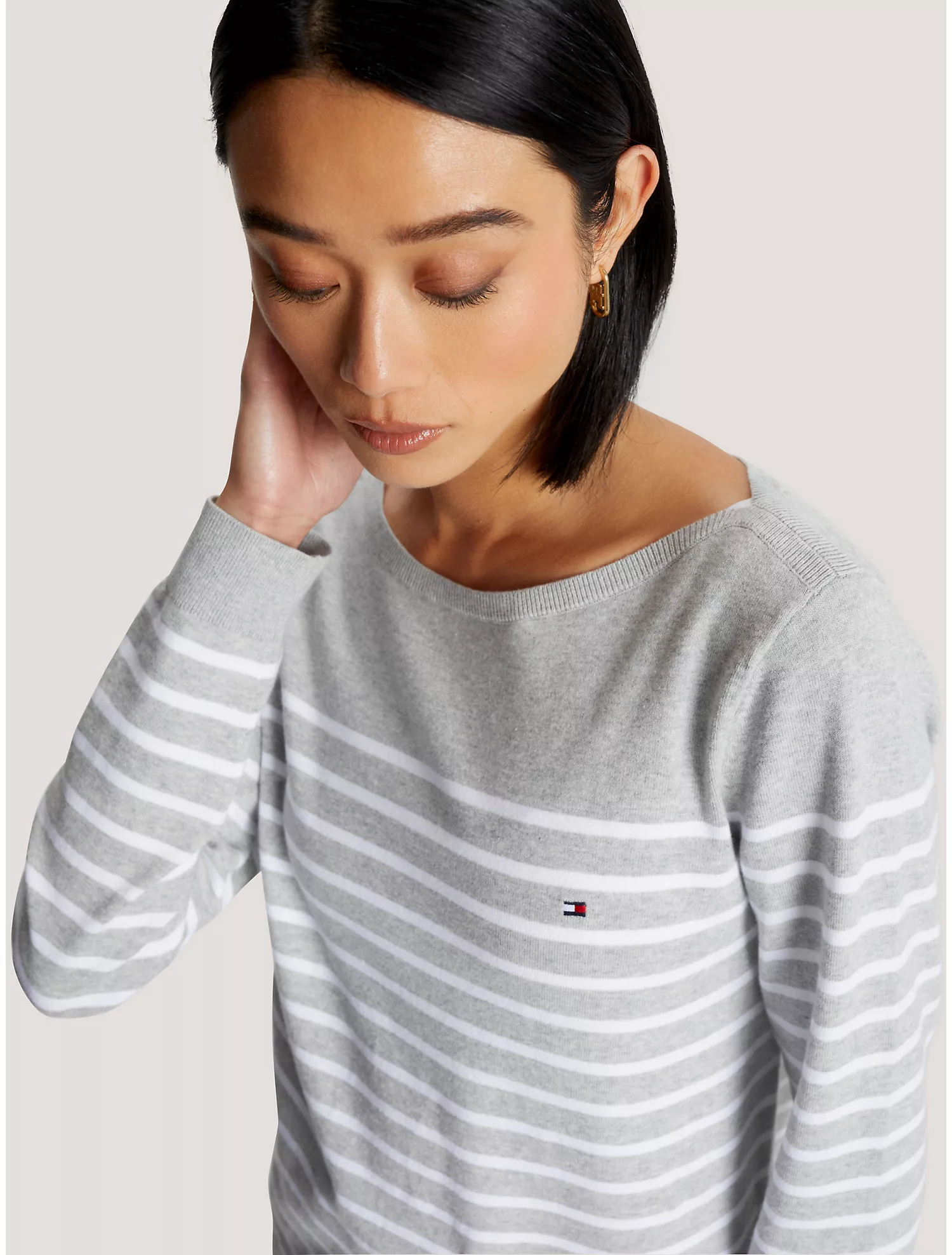 Stripe Boatneck Sweater