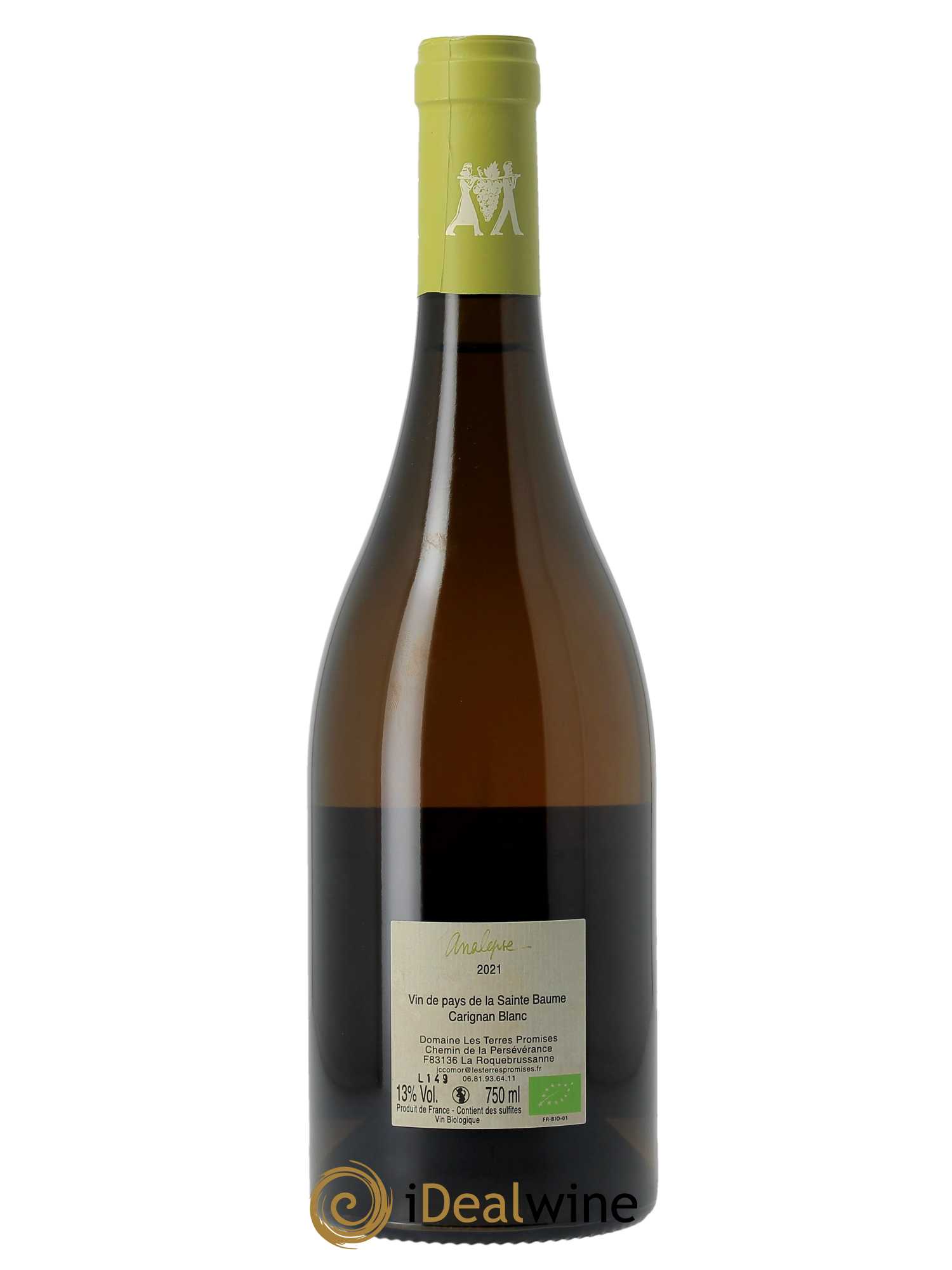 VDP de la Sainte-Baume L'Analepse Les Terres Promises  2021 - Lot de 1 Bouteille