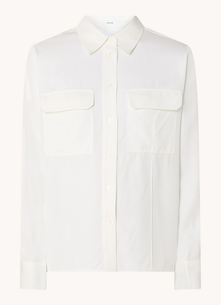 OPUS Flara blouse with breast pockets