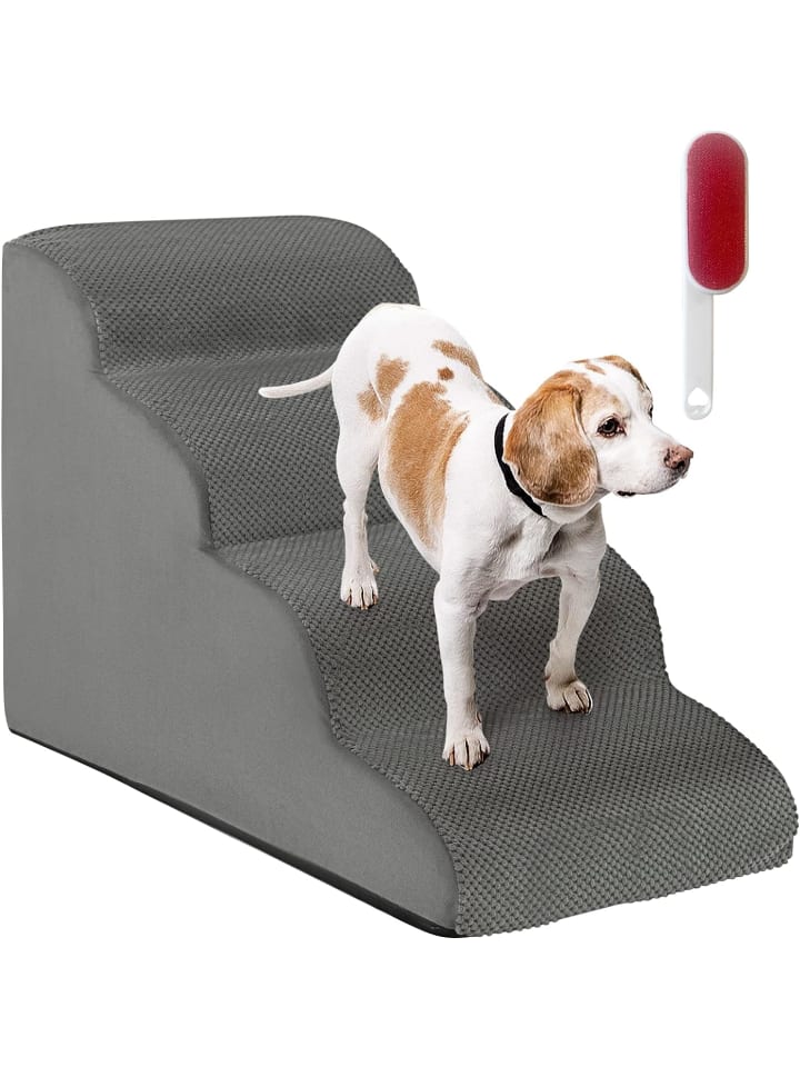 COSTWAY Hundetreppe 4 Stufen in Grau günstig kaufen onesize