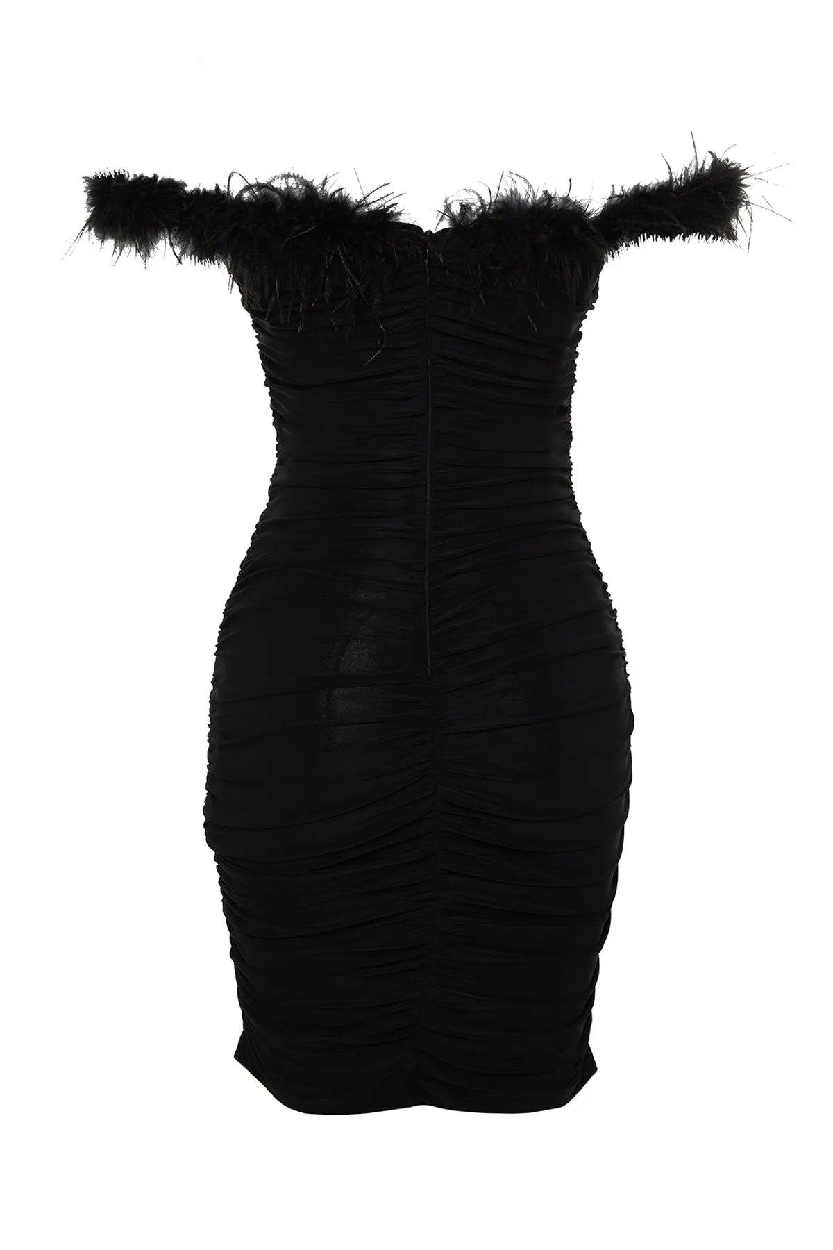 Trendyol Collection  Schwarzes, tailliertes, gestricktes, ärmelloses Abendkleid TPRSS23EL00449