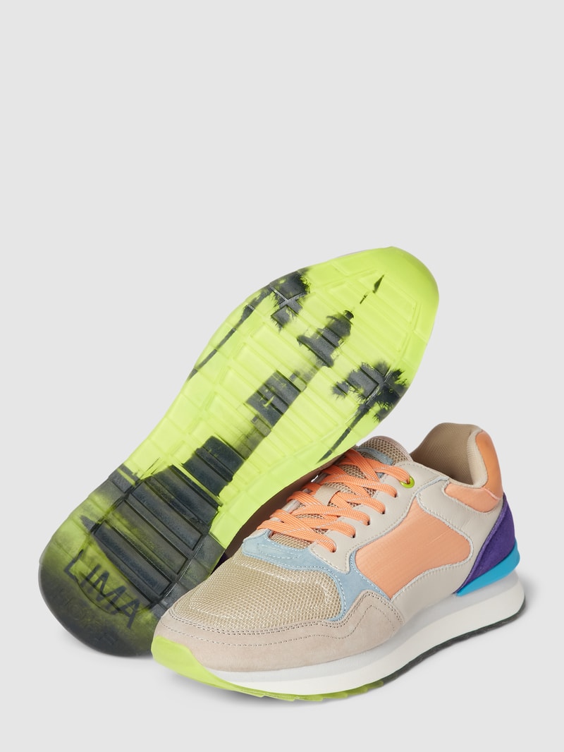 Sneaker im Colour-Blocking-Design Modell 'LIMA' in dunkelgrau