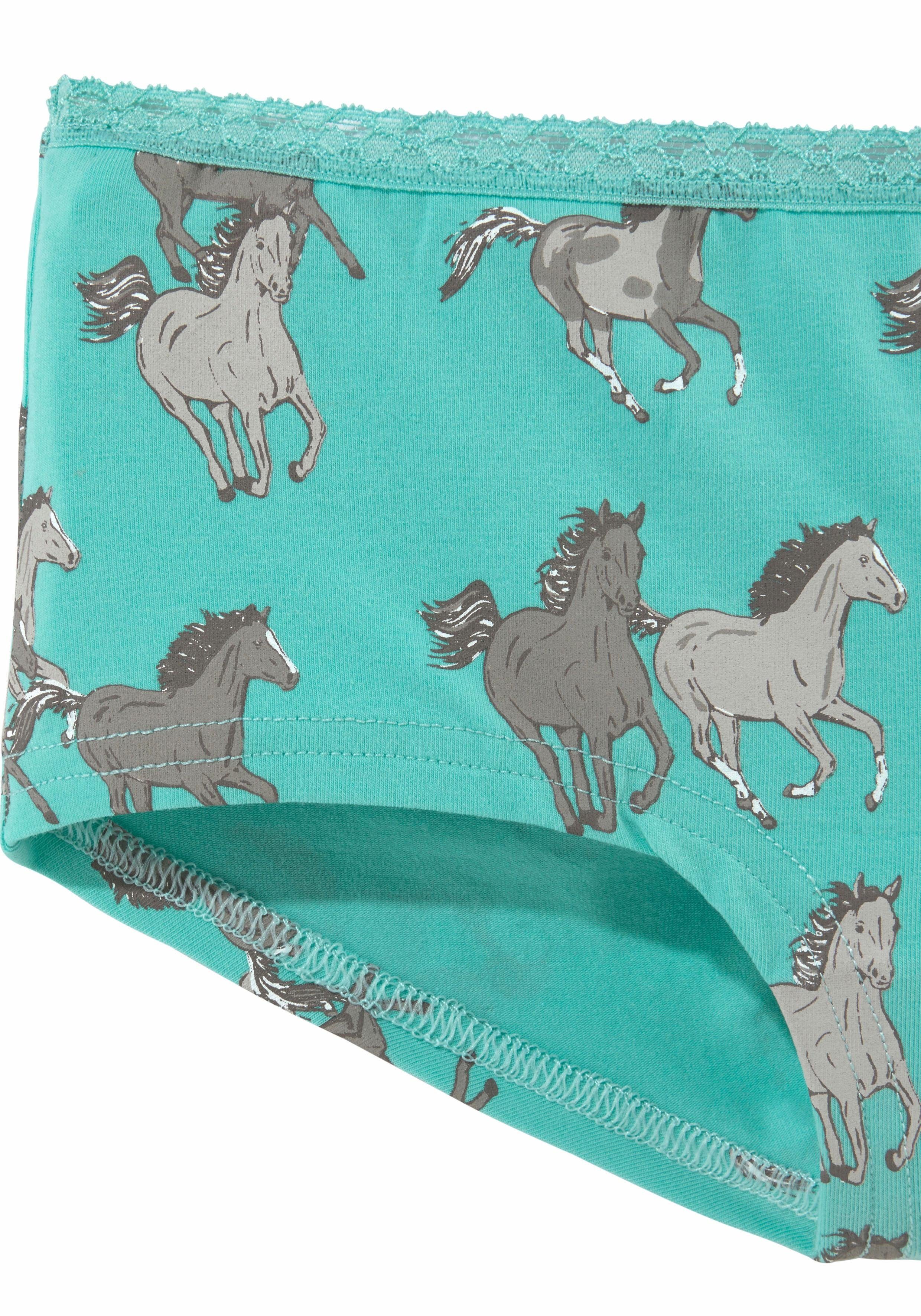 petite fleur Panty (Packung, 3-St) mit Pferde-Druck