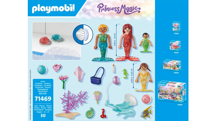 PLAYMOBIL 71469 - Princess Magic - Liebevolle Meerjungfrauenfamilie