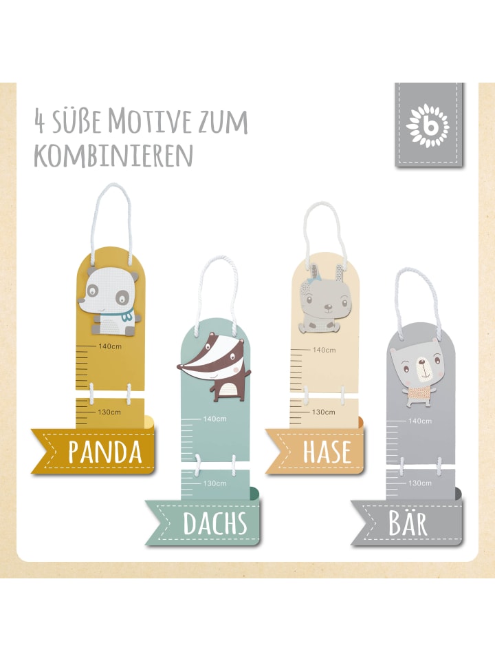 Bieco Spielwaren Holz Kindermesslatte Katze in Grau günstig kaufen onesize
