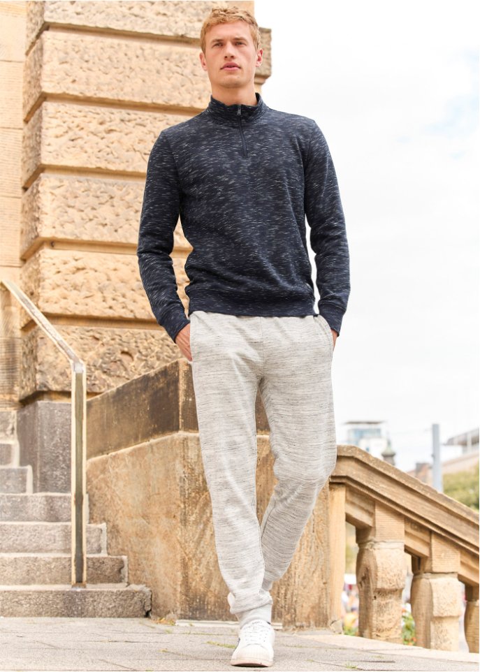 Sweatshirt mit Troyerkragen