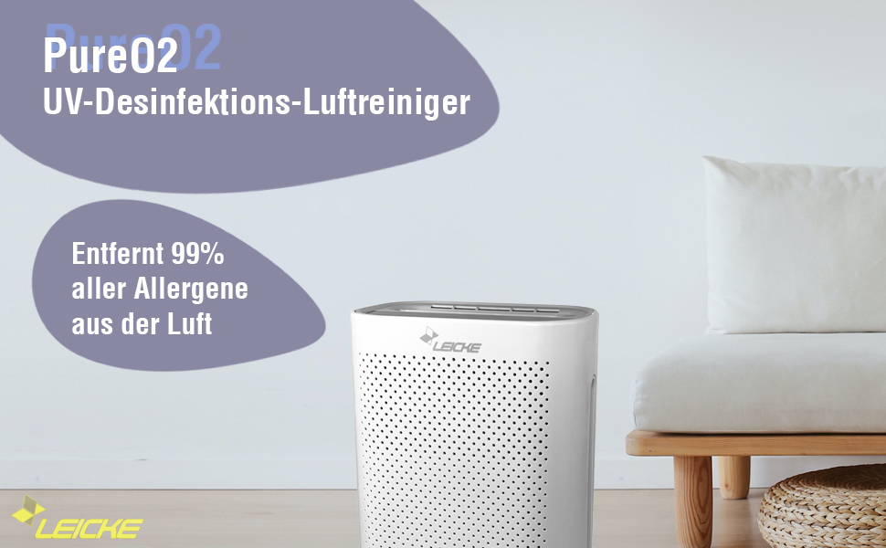 Leicke UV-Luftreiniger PureO2