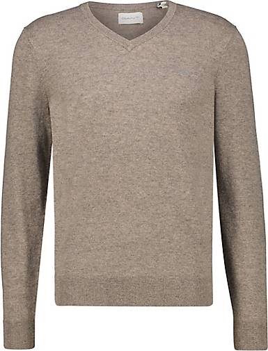 GANT Herren Strickpullover mit Schurwolle EXTRAFINE