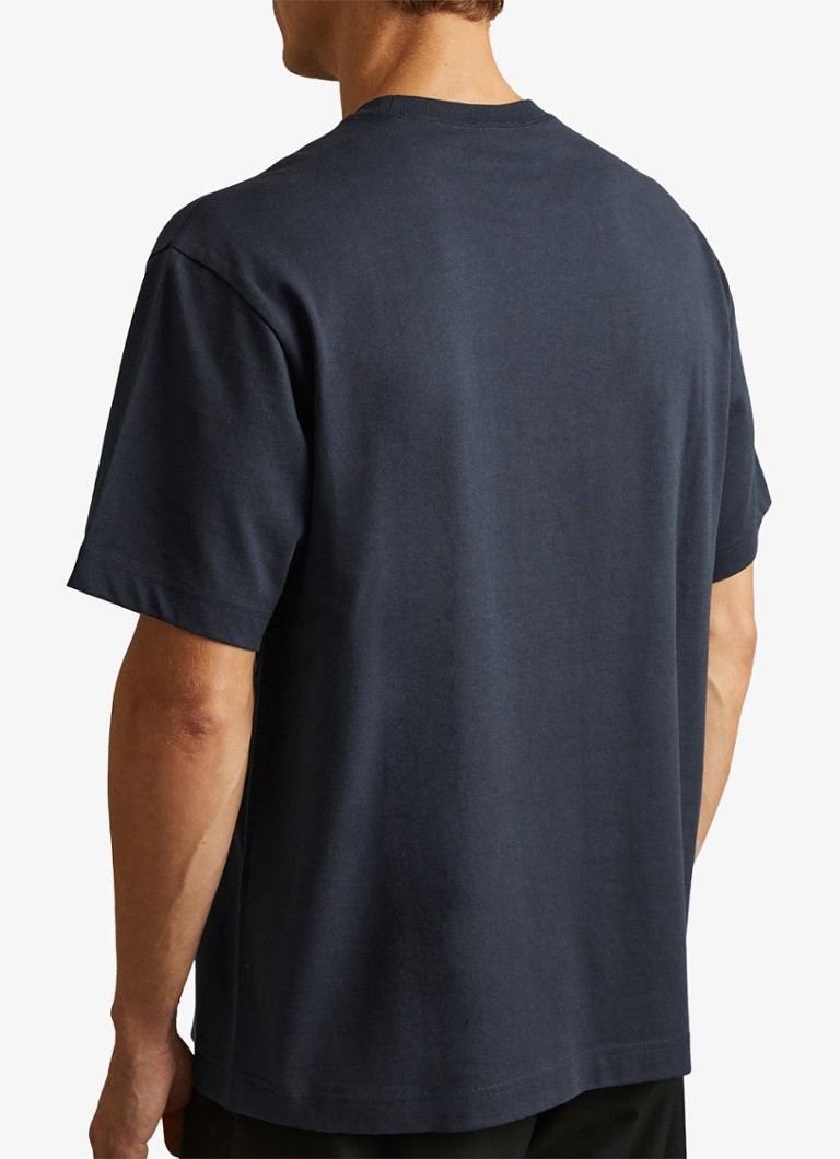 Koszulka Reiss Tate Oversized z okrągłym dekoltem i krótkim rękawem