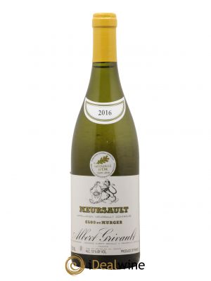Meursault Clos du Murger Albert Grivault  2016 - Lot de 1 Bouteille