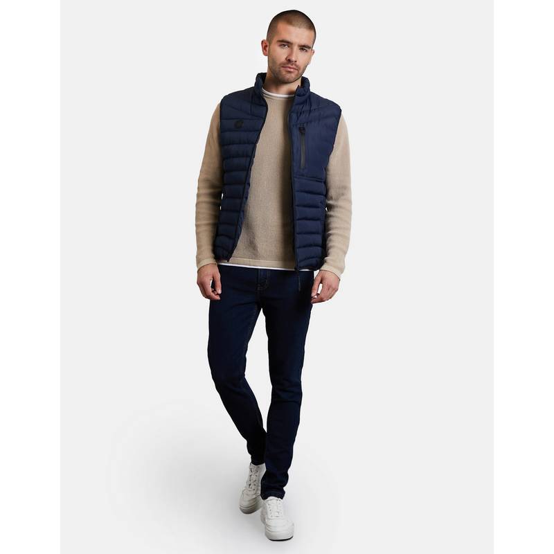 Threadbare THB Jacket Gilet Hunnigan Steppweste Herren