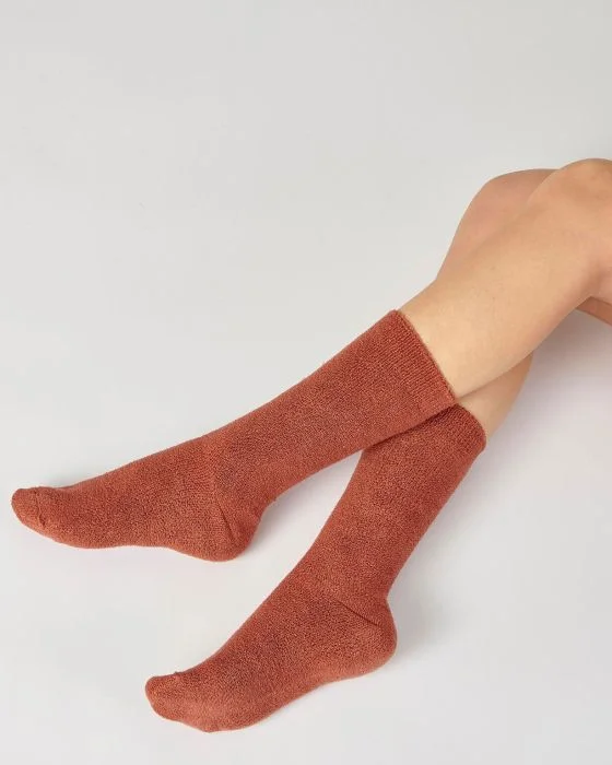 Chaussettes maille jersey bouclette Thermolactyl