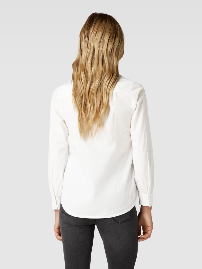 Umstands-Bluse mit Bindegürtel Modell 'LETICIA' in weiß