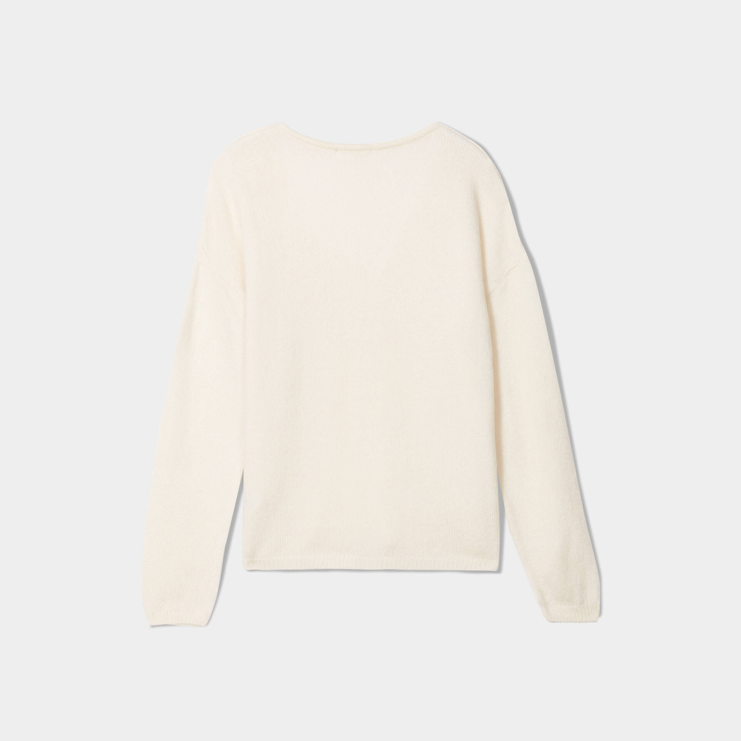 Pull manches longues ivoire femme | Cache Cache