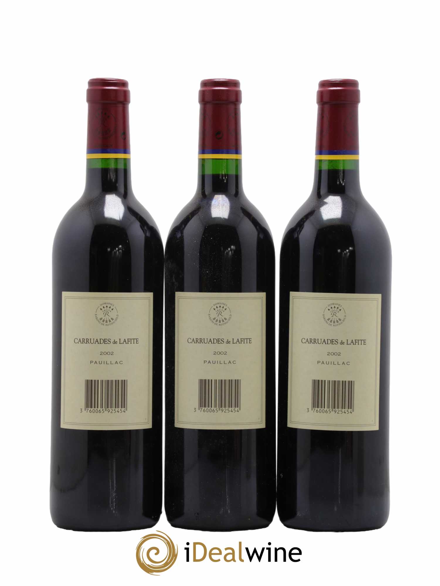 Carruades de Lafite Rothschild Second vin  2002 - Lot de 12 Bouteilles