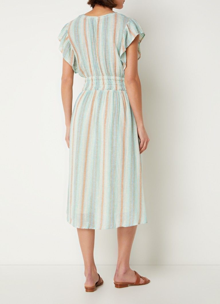 Rails Iona midi tunic dress in linen blend with butterfly sleeves