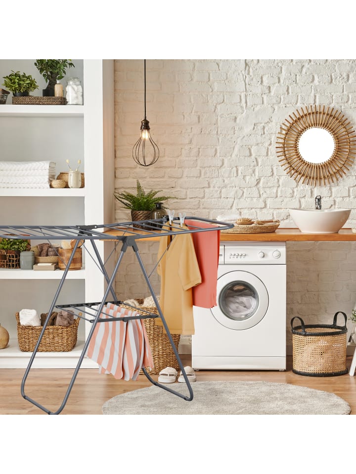 relaxdays Wäscheständer in Grau günstig kaufen onesize