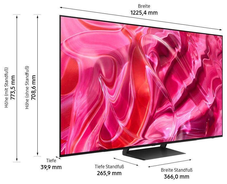Samsung GQ55S90CAT OLED-Fernseher (138 cm/55 Zoll, Smart-TV, Neural Quantum Prozessor 4K,LaserSlim Design,Gaming Hub)