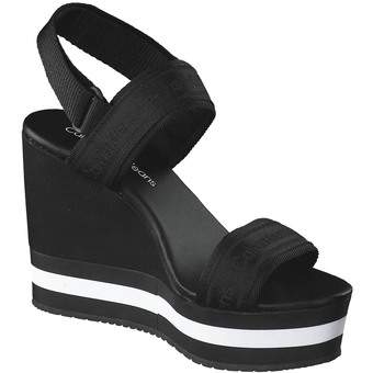 Calvin Klein Wedge Sandal Sling in schwarz