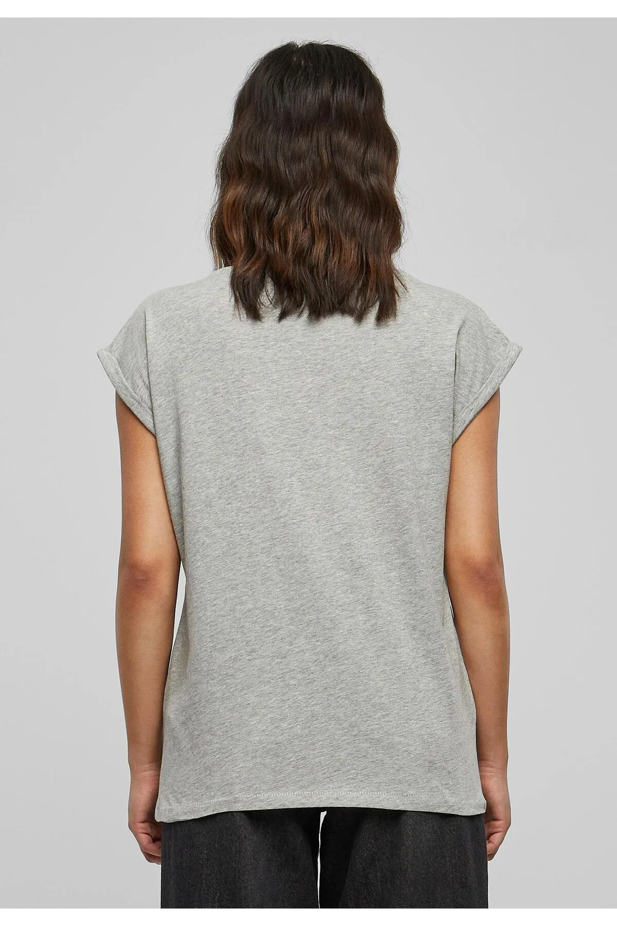 Urban Classics  Damen T-Shirt mit verlängerter Schulterpartie für Damen