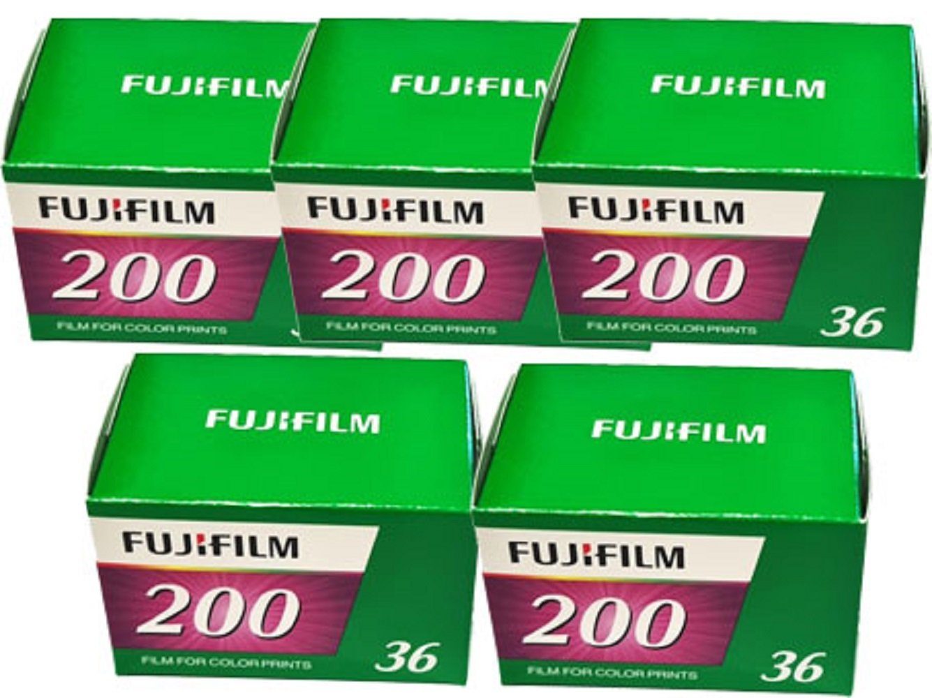 FUJIFILM 5 x Fujifilm 200 EC EU 36EX Speed Film für Superzoom-Kamera