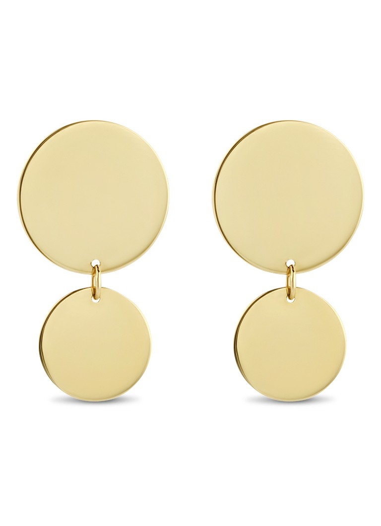Diamond Point Yellow Gold Marigold Earrings