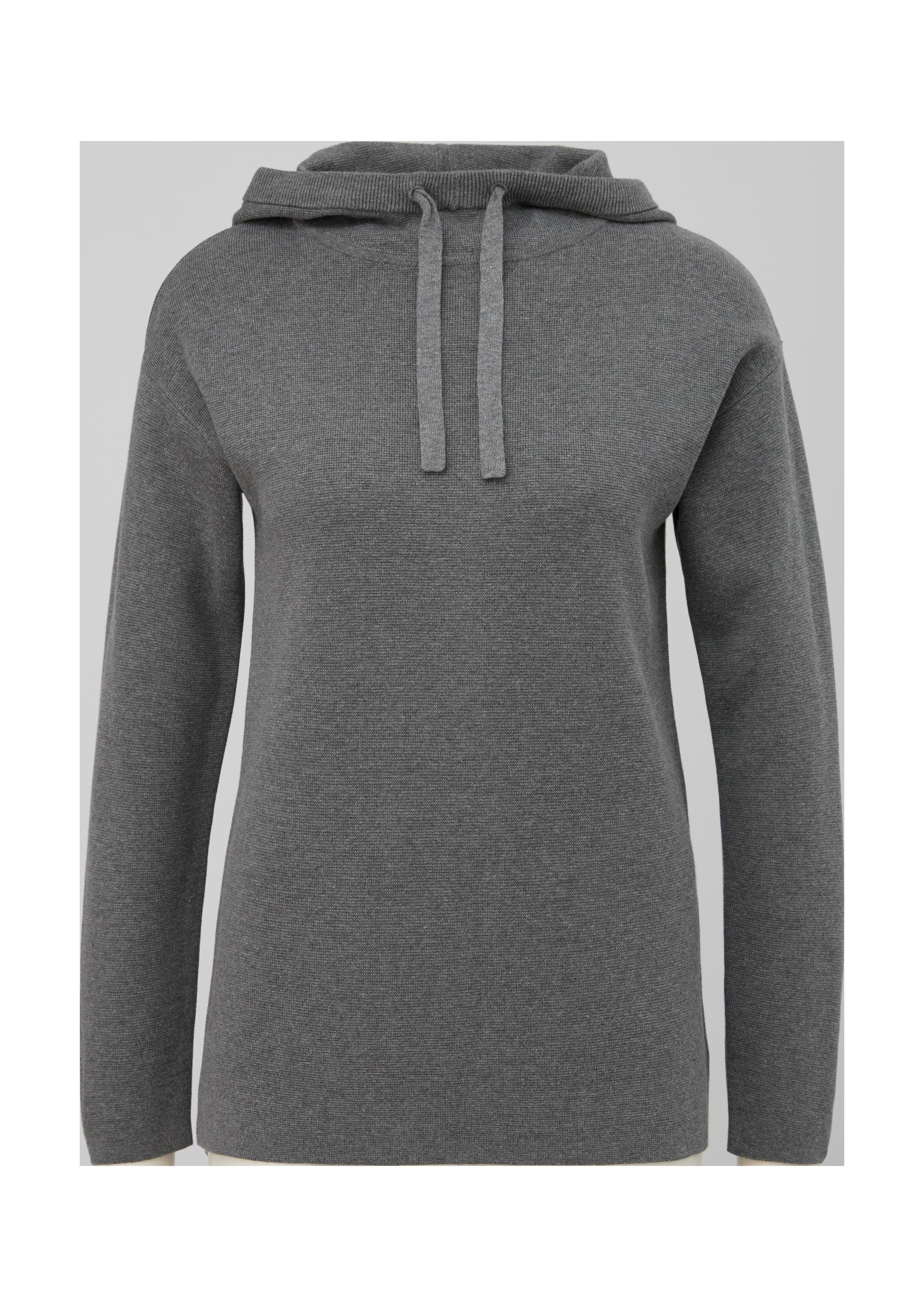 Strickhoodie mit geschlitztem Saum  2123883-9730
