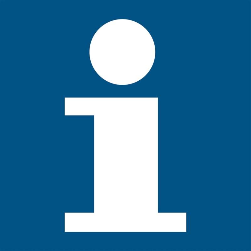 Djois Warnschild Fahrradladestation Klebstoff, einschraubbar PP (Polypropylen) 10 (B) x 0,14 (H) cm