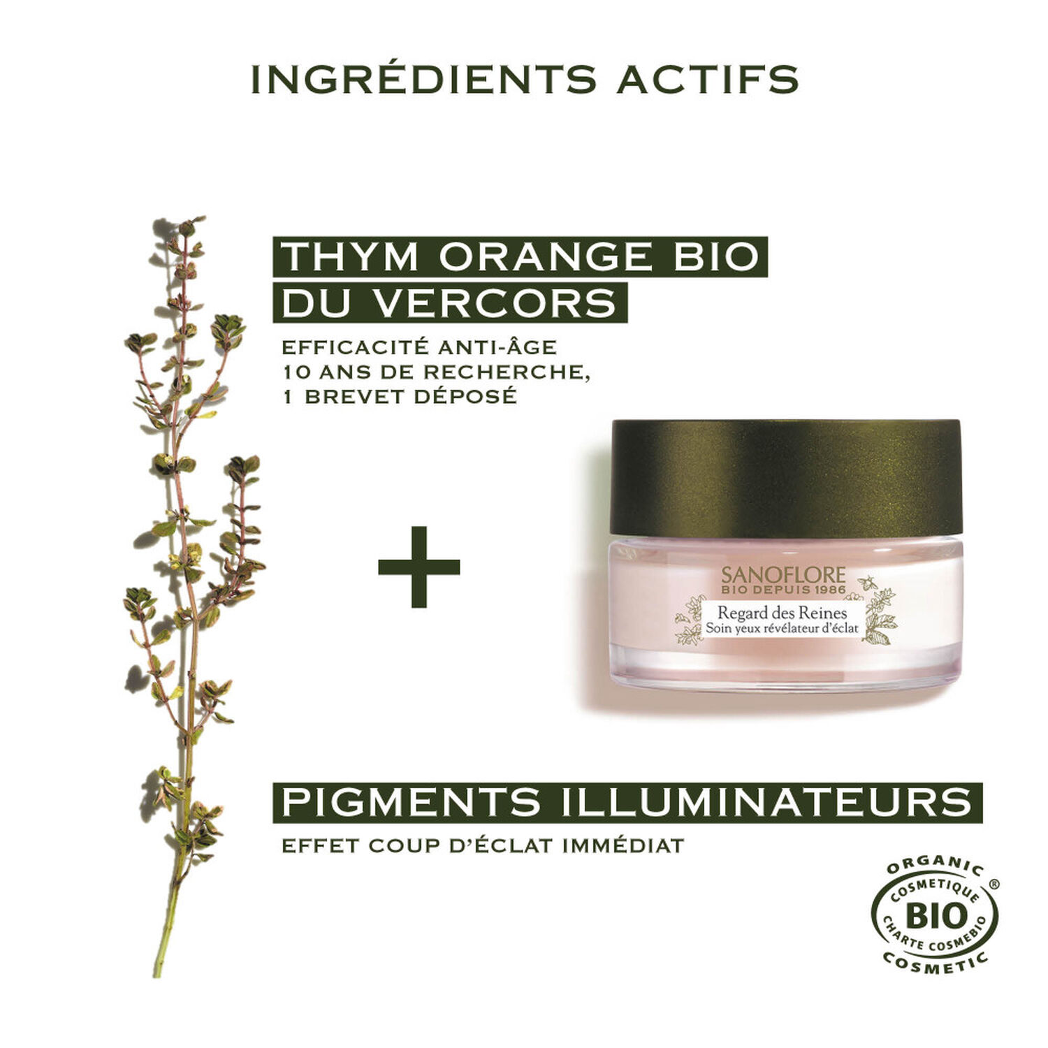 Sanoflore Regard des Reines Soin Yeux Révélateur d'Eclat 15 ml
