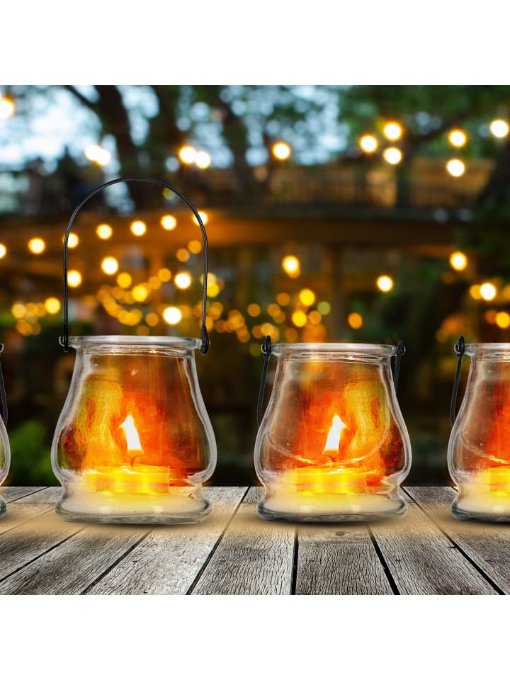 relaxdays 12x Windlicht in Transparent - (H)10 x Ø 8,5 cm günstig kaufen onesize