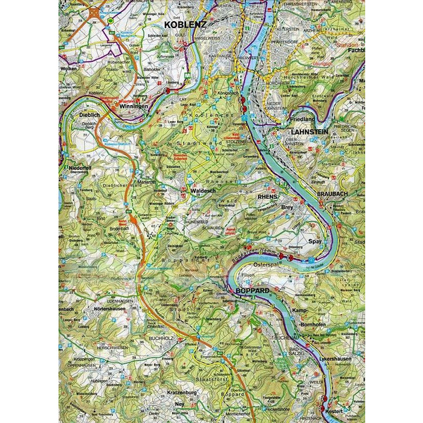 Hohe Eifel - Koblenz - Rhein-Westerwald 1 : 70 000 - Fahrradkarte
