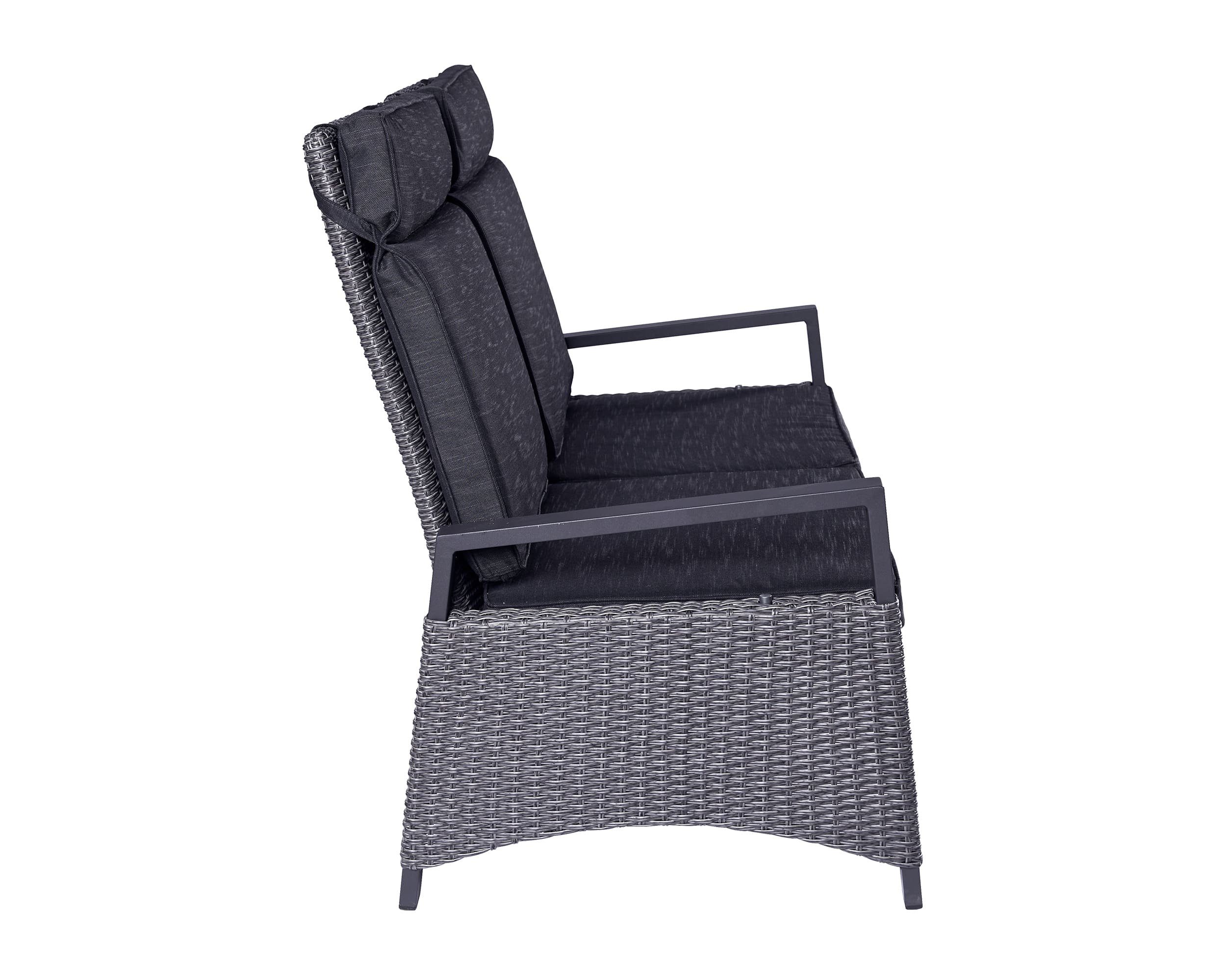LC Garden Loungesofa LC Garden Keramo Living 2er Sofa Zweisitzer grau-mix
