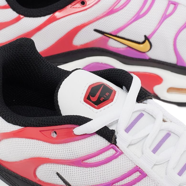 NIKE Wmns Air Max Plus white/citron pulse-black-red