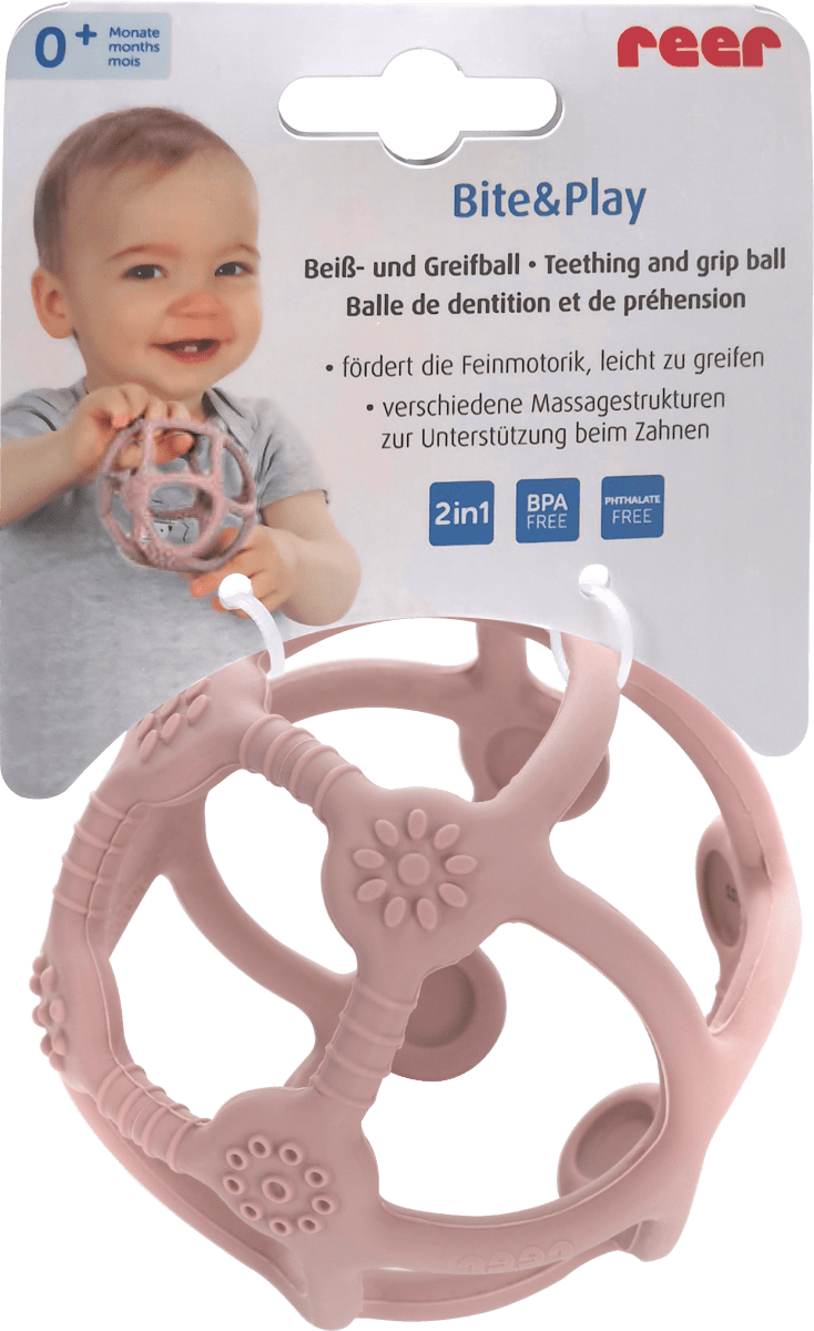 Beiß- und Greifball rosa, 1 St