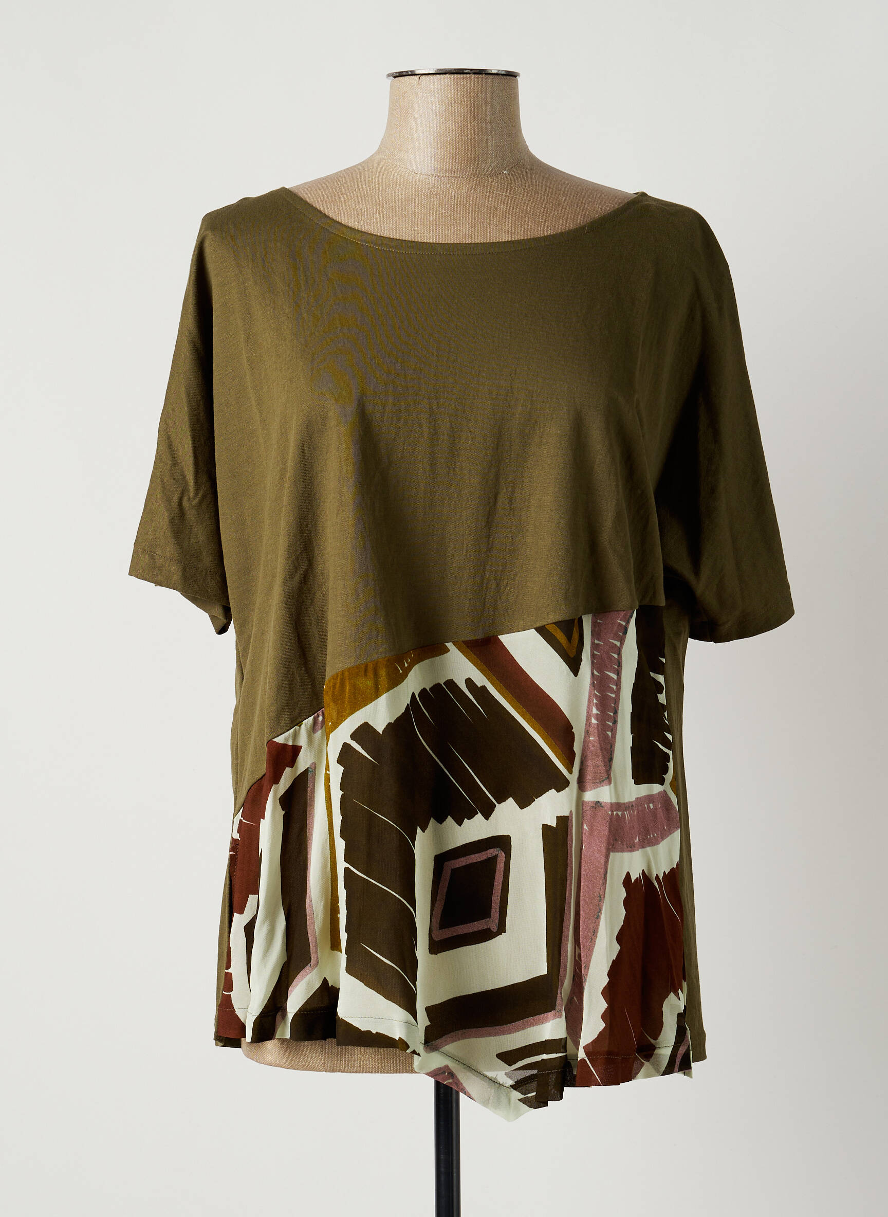 Franck Anna Tuniquemanchecourte Femme couleur vert