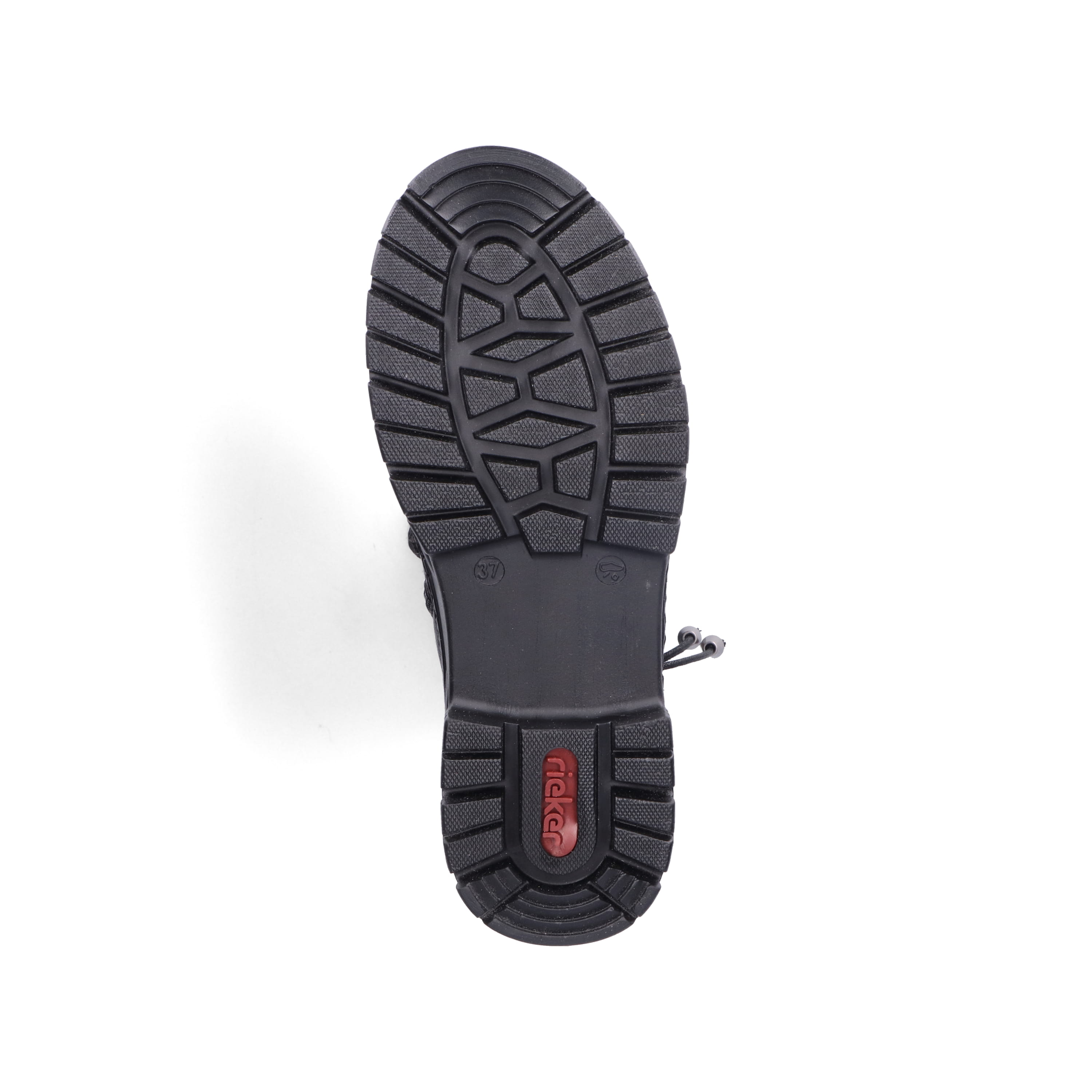 Rieker Damen Schnürstiefel tiefschwarz